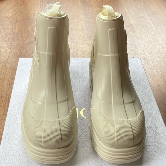 Christian Dior Genesis Ankle Boot Off White Rubber Size 41 EU / 11 US NIB - Picture 3 of 7